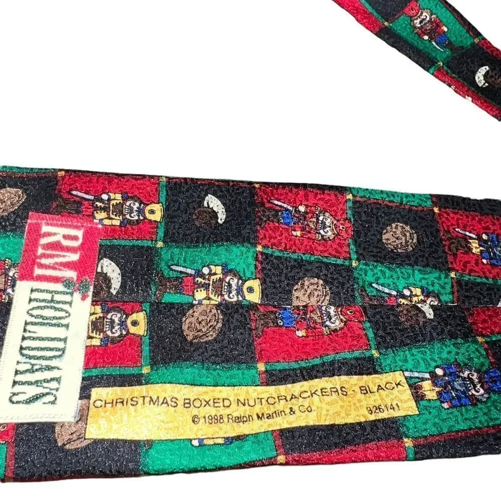 VTG 1998 RM Holidays Silk Nutcracker‎ Christmas Tie Made in USA